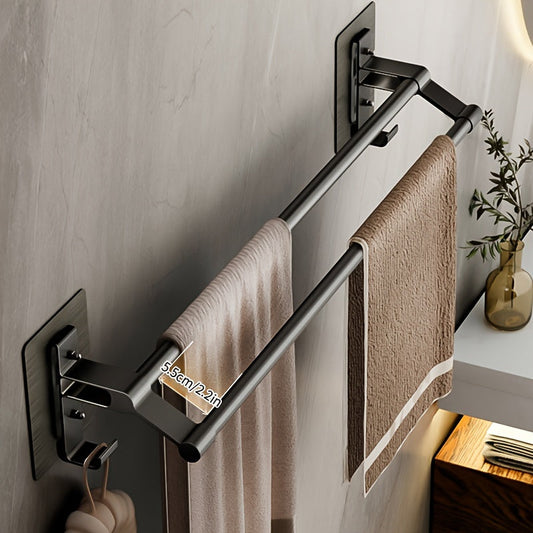 Double-Rod Towel Holder - Modern Bathroom Decor - view 2
