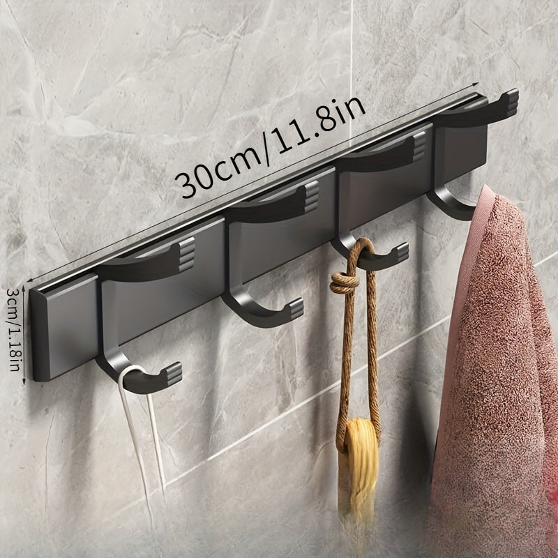 Black Wall-Mounted Clothes Rack – Minimalist Design for Any Room - view 13