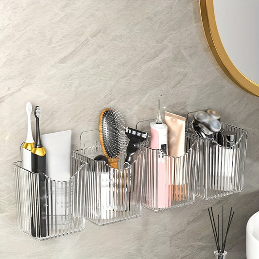 Multifunctional Bathroom Wall Shelf - No-Drill Mounting - view 2