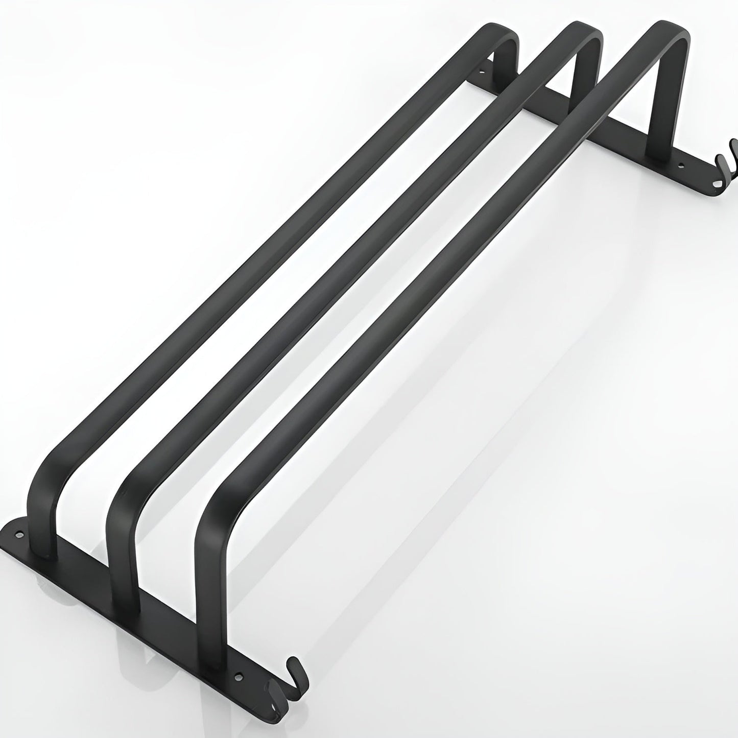 Black 3-Tier Wall-Mounted Towel Holder for Bathroom - view 8
