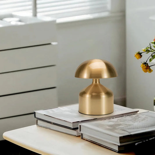 Rechargeable Retro Mushroom Table Lamp – Dimmable Touch Control - view 2