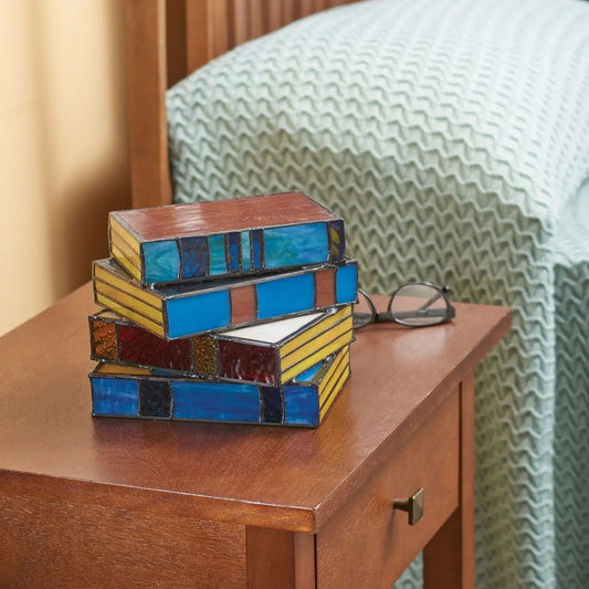 Handmade Night Light – Colorful Open Book Design for Bedroom - view 2