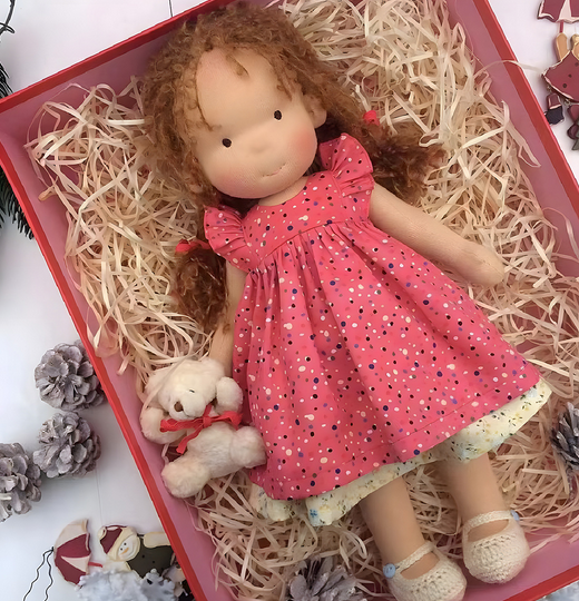Handmade Waldorf Doll for Creative Play, Ages 3+ - view 2