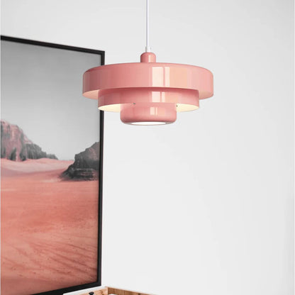 Layered Pendant Lamp in Green, Orange, or White for Dining Room - view 37