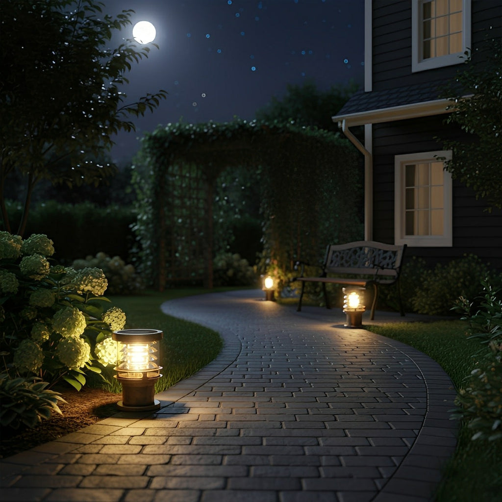 Modern Waterproof Outdoor Lamp - Black or Bronze, Energy-Efficient – view 6