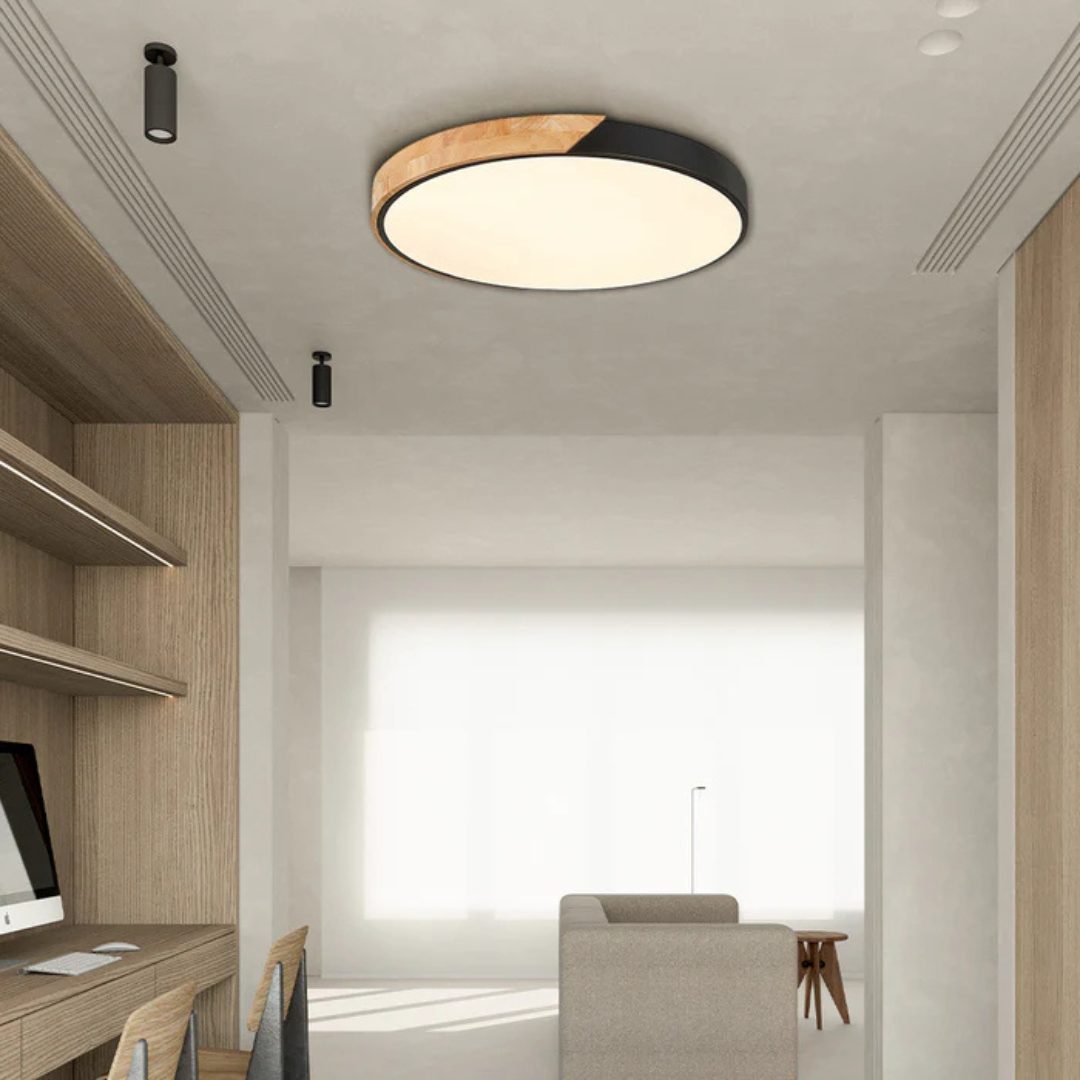 Scandinavian LED Ceiling Lamp – Warm Natural Look, Modern Style - view 8
