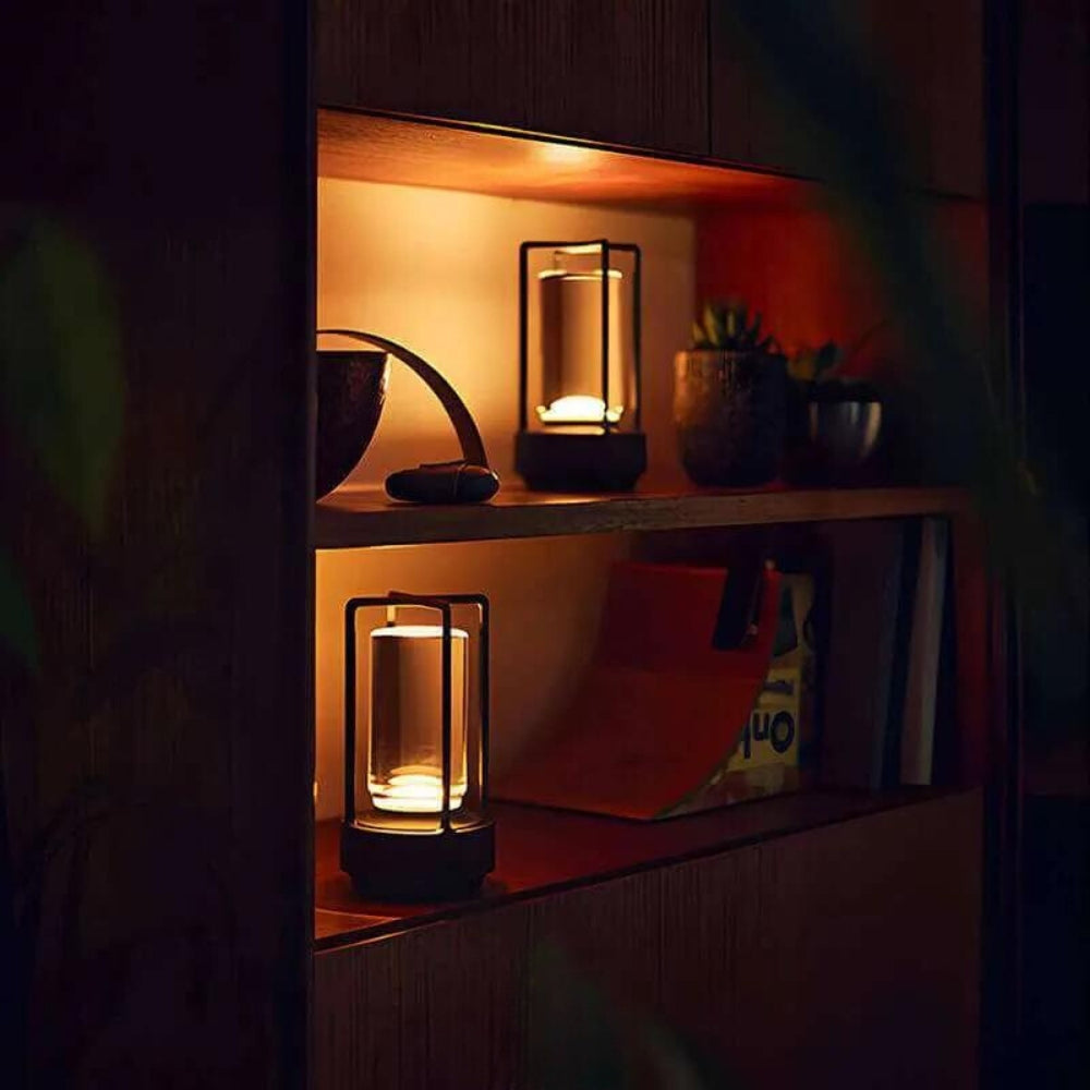 Wireless Table Lamp – Black Minimalist Design, Indoor and Outdoor - view 8