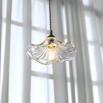 Flower Pendant Lamp in Purple and Amber for Dining Room Decor - view 10