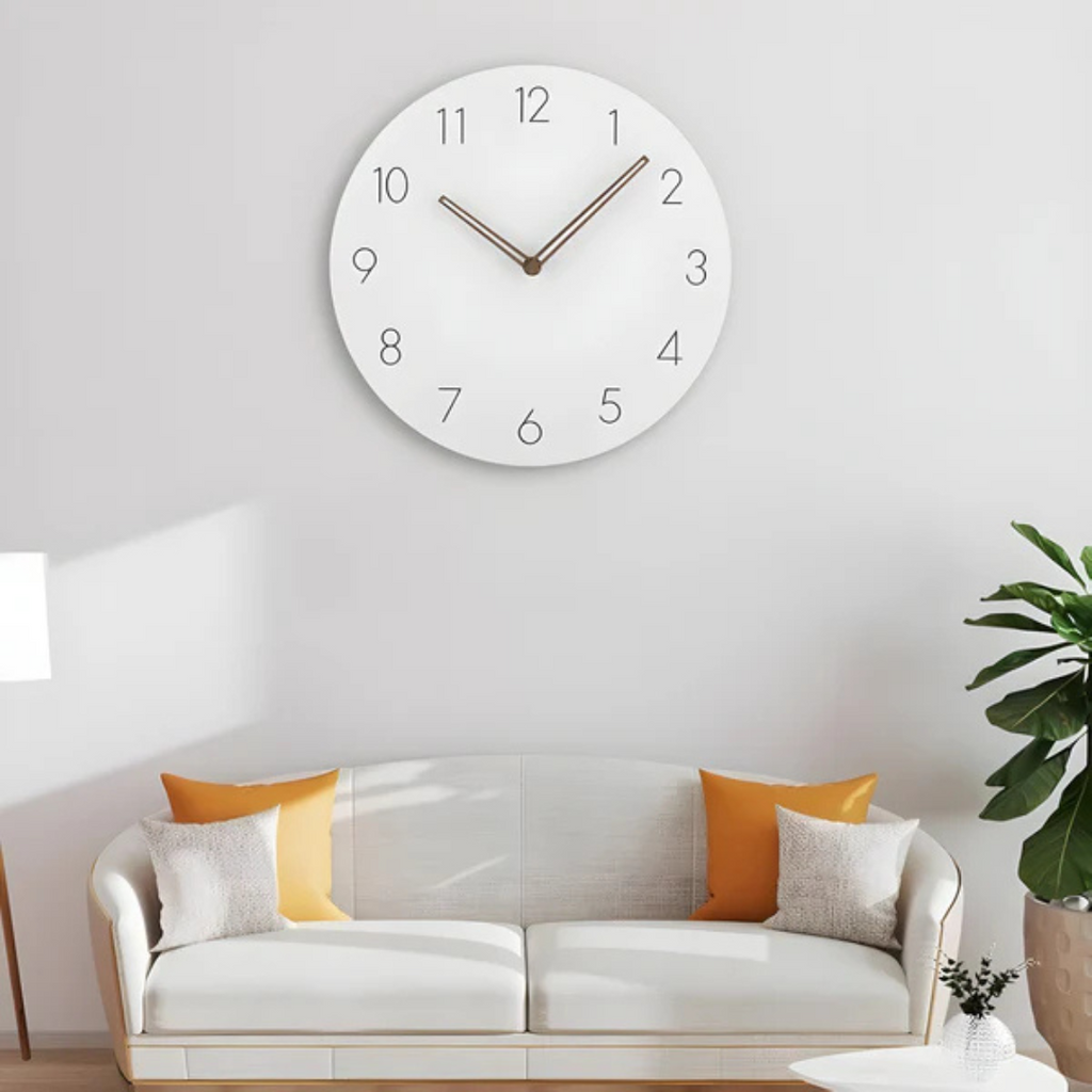 Trævægur – 29 cm Minimalist Wood Wall Clock for Living Room or Bedroom – view 3