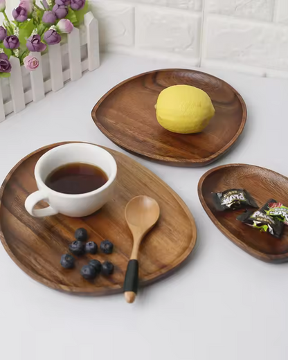 Rustic Serving Board Set in Natural Tones for Kitchen or Table - view 17