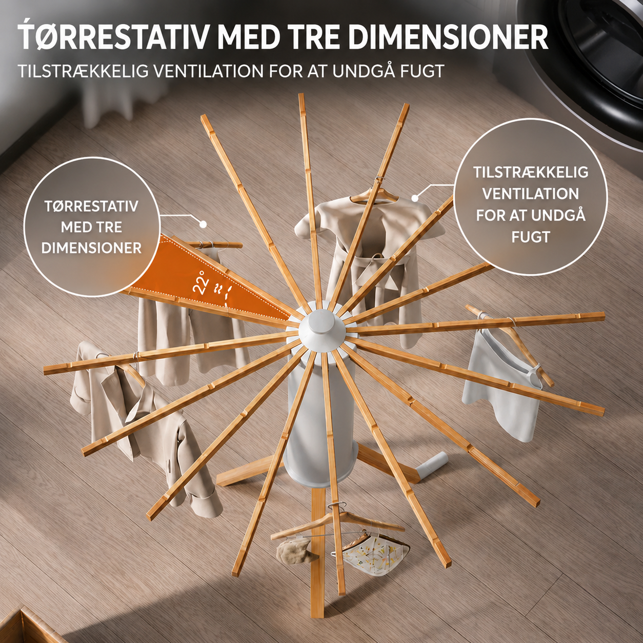 Foldable Drying Rack - Compact Design for Indoor and Outdoor Use - view 3