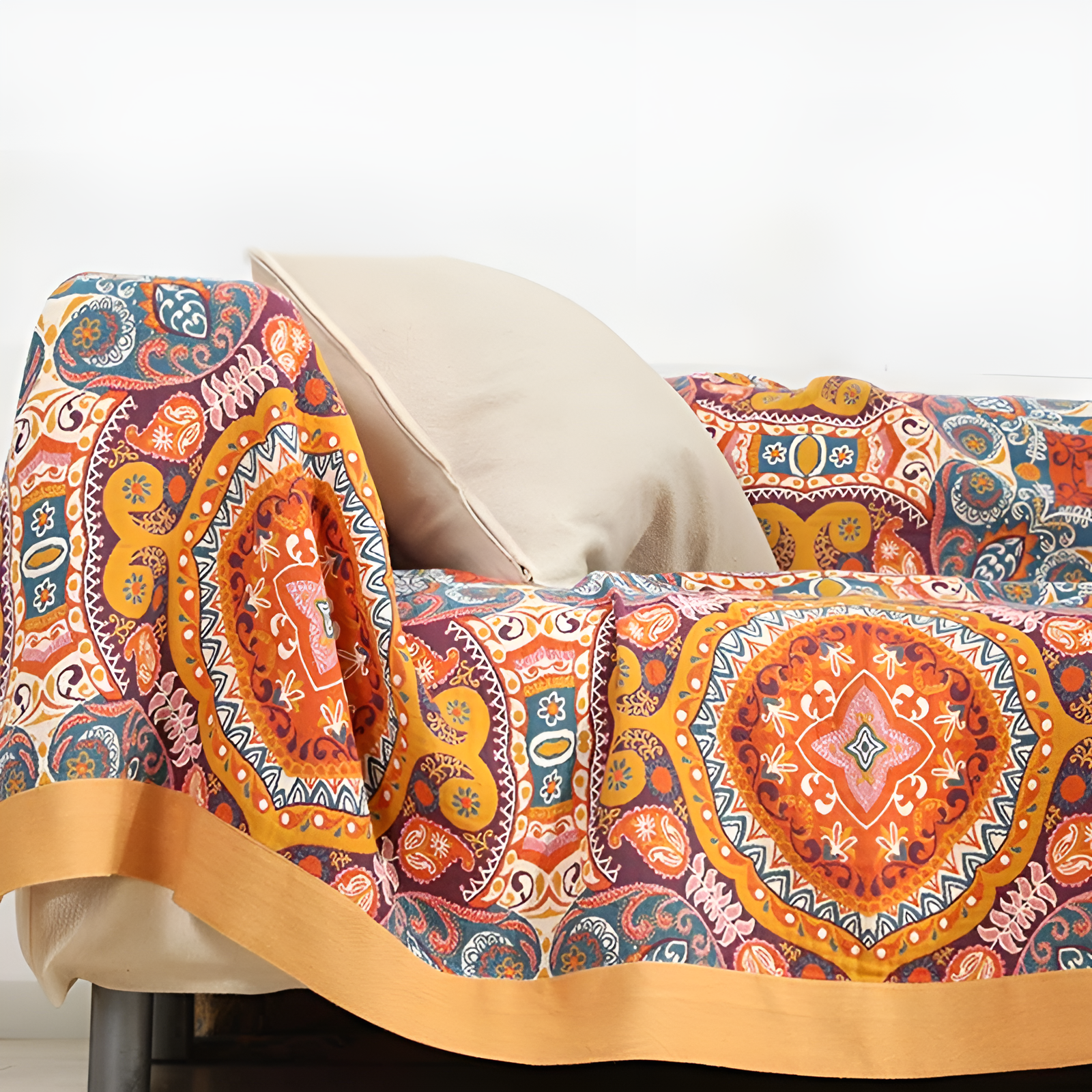 Reversible Cooling Throw – Boho Style for Bedroom or Living Room - view 6