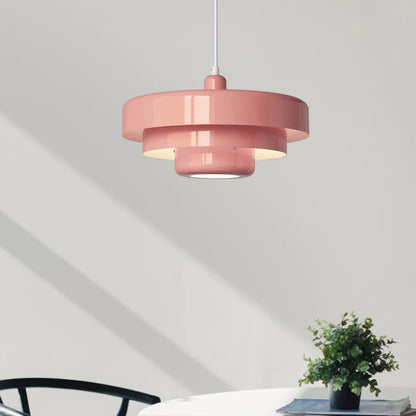 Layered Pendant Lamp in Green, Orange, or White for Dining Room - view 35