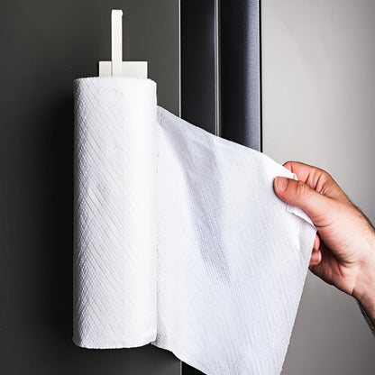 Adhesive Black Paper Towel Holder for Kitchen and Bathroom - view 7