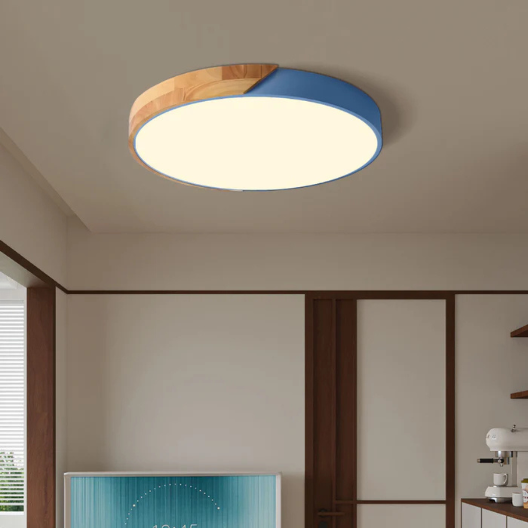 Scandinavian LED Ceiling Lamp – Warm Natural Look, Modern Style - view 3