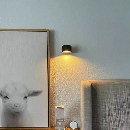 Rechargeable White Cylindrical Wall Lamp with Remote Control - view 13