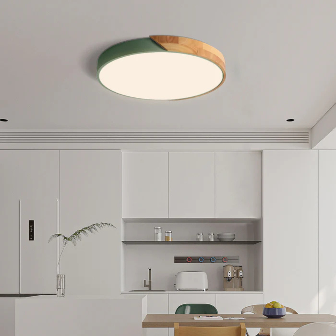Scandinavian LED Ceiling Lamp – Warm Natural Look, Modern Style - view 4