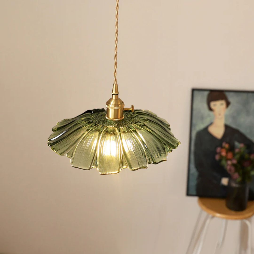 Deep Red Flower Pendant Lamp for Dining Table or Living Room - view 21