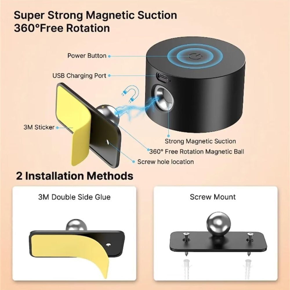 Rechargeable White Cylindrical Wall Lamp with Remote Control - view 7