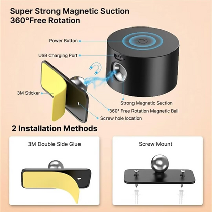 Rechargeable White Cylindrical Wall Lamp with Remote Control - view 7