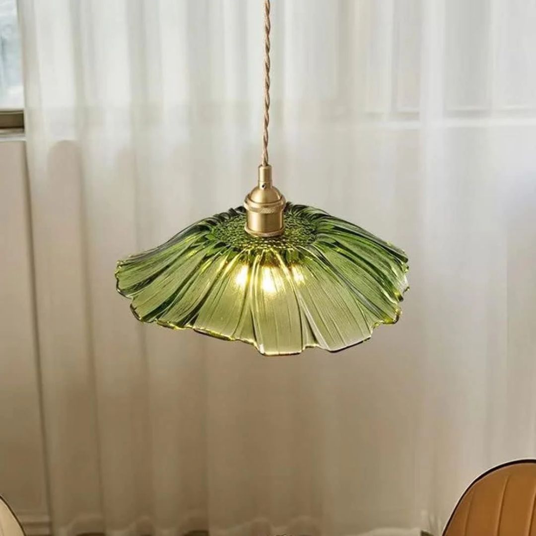 Deep Red Flower Pendant Lamp for Dining Table or Living Room - view 22