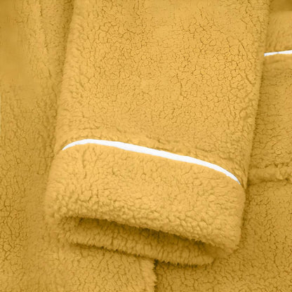 Plush Unisex Bathrobe with Pockets for Cozy Home Use - view 13