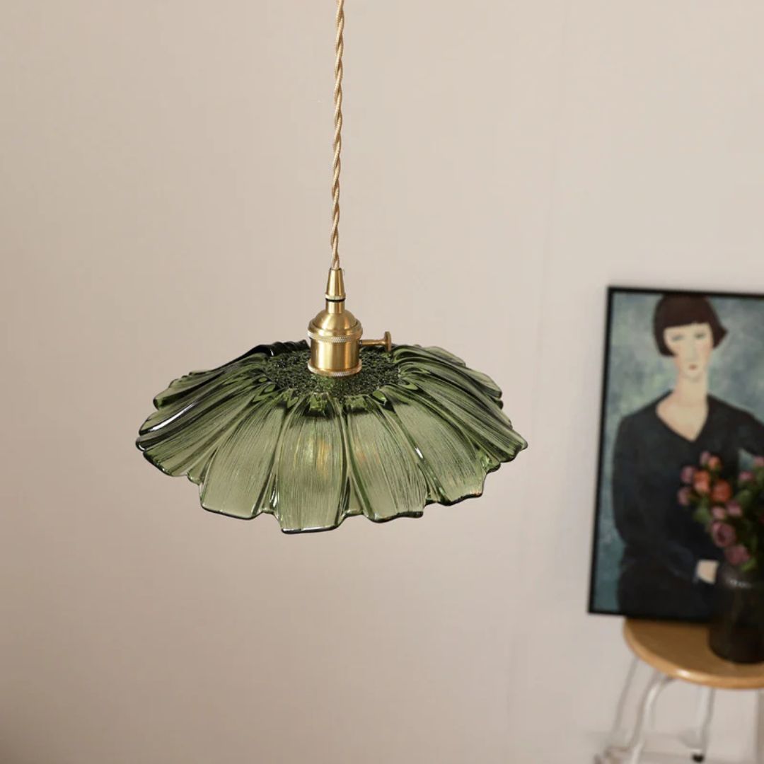 Deep Red Flower Pendant Lamp for Dining Table or Living Room - view 19