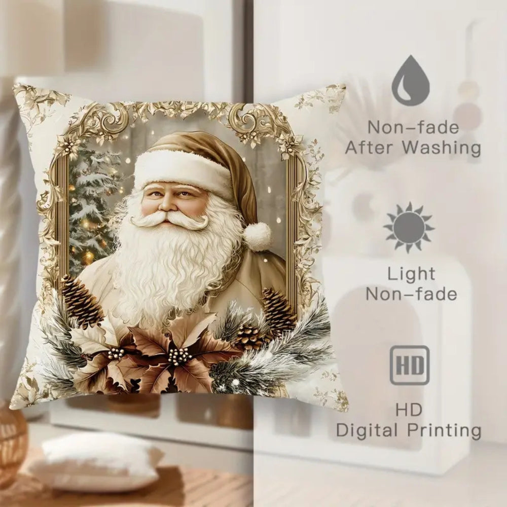 Jule Golden Velvet Cushion Cover with Vintage Design for Home Decor – view 6