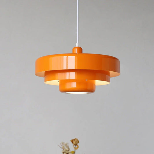 Layered Pendant Lamp in Green, Orange, or White for Dining Room - view 2