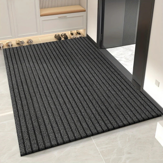 Gray and Red Weather-Resistant Anti-Slip Doormat, Indoor/Outdoor - view 2