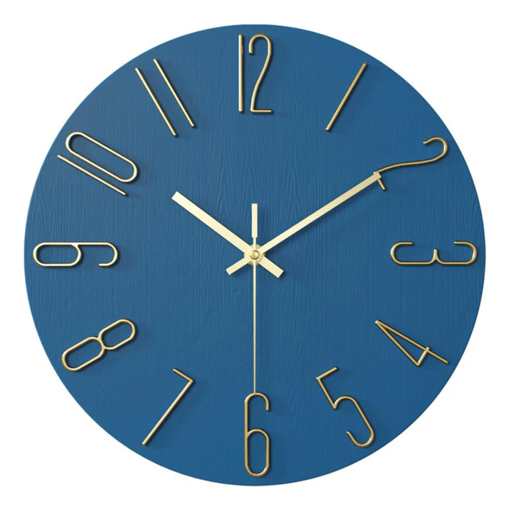 Modern Black Plastic Wall Clock - Minimalist Design for Home Decor – view 7