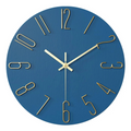 Modern Black Plastic Wall Clock - Minimalist Design for Home Decor – view 7