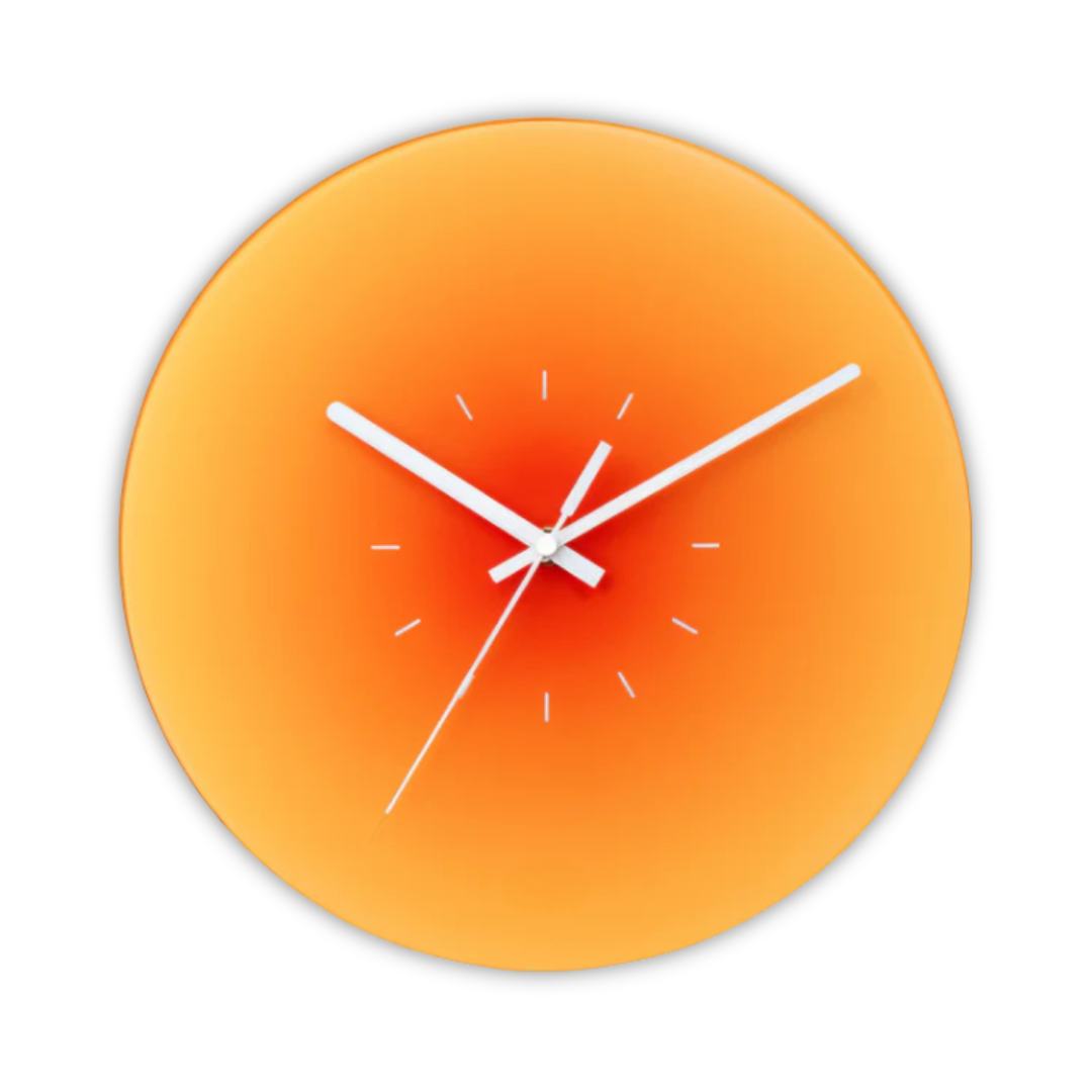 Glass Wall Clock – 30 cm, Modern Design for Living Room or Bedroom – view 3