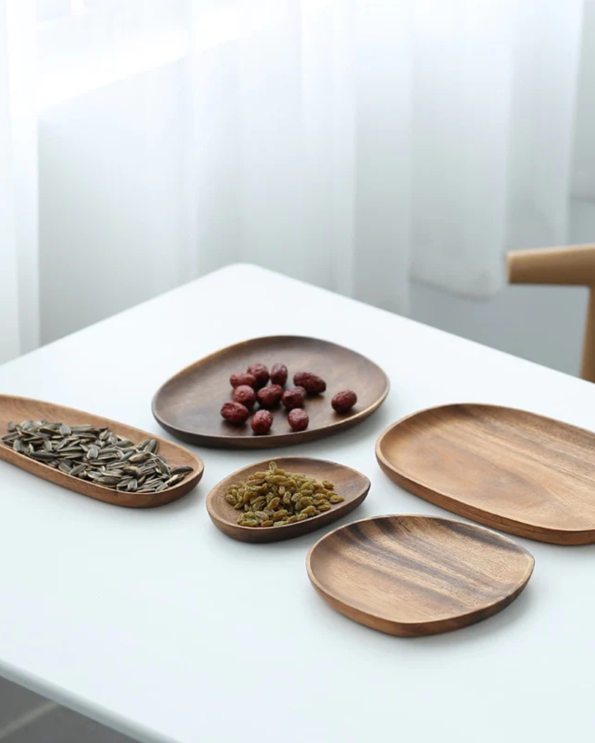 Rustic Serving Board Set in Natural Tones for Kitchen or Table - view 26