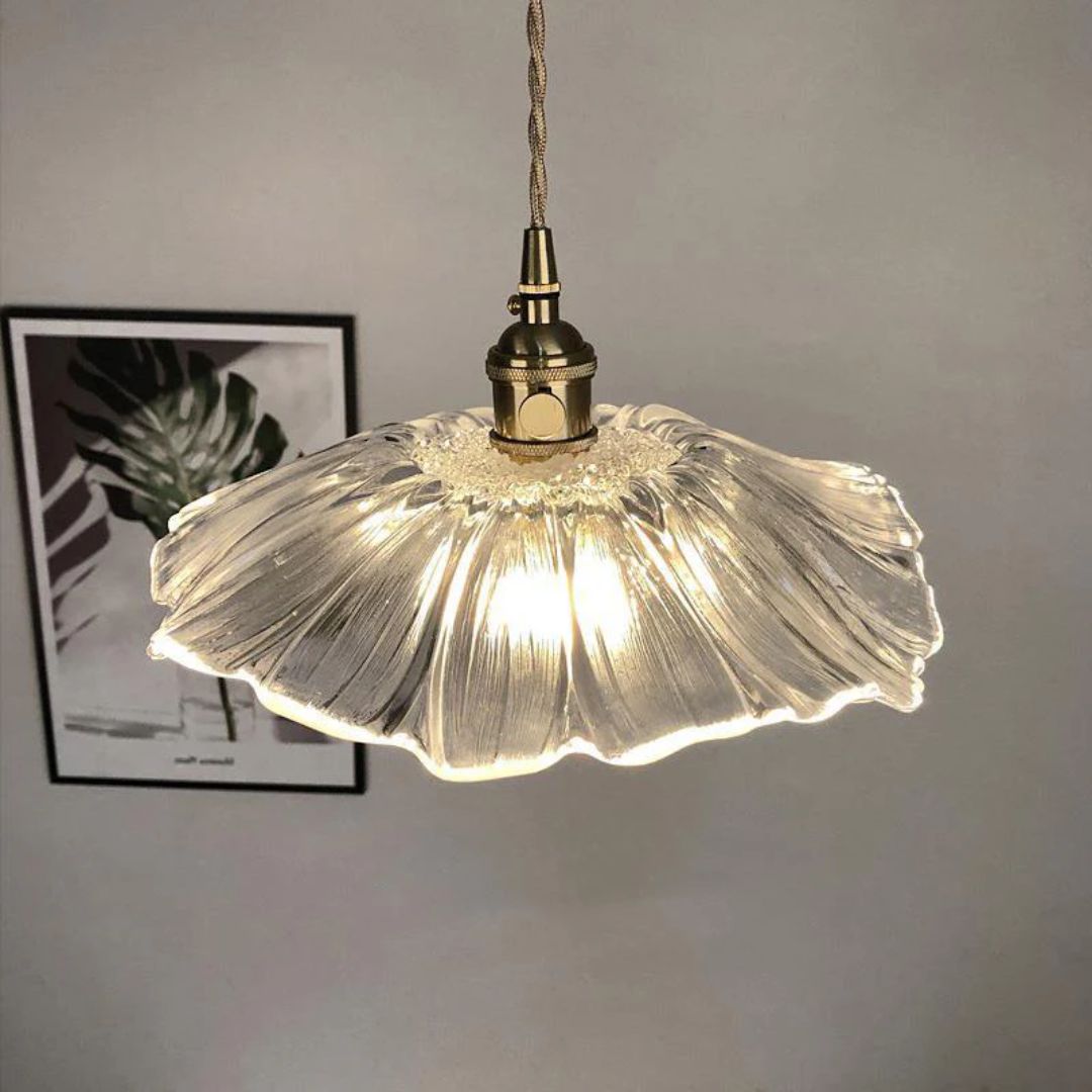 Deep Red Flower Pendant Lamp for Dining Table or Living Room - view 31
