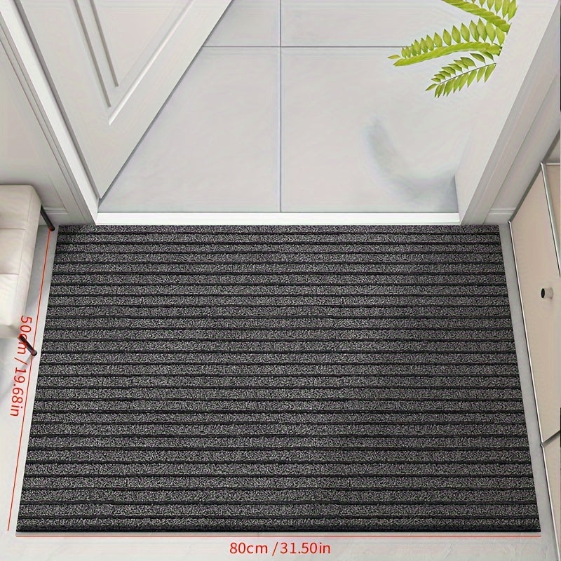 Durable Gray Polypropylene Door Mat for Outdoor Entryways – view 5