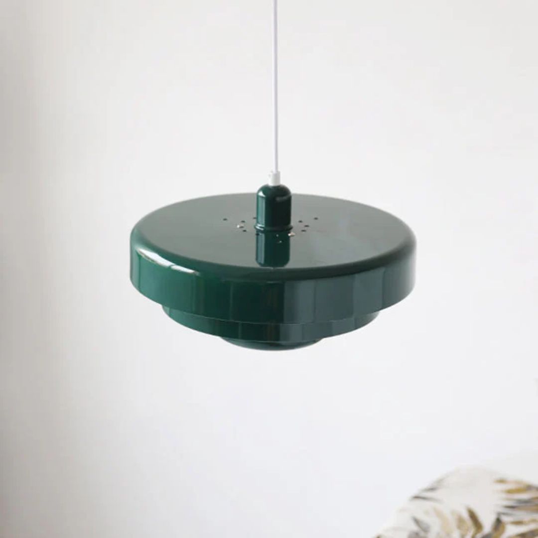 Layered Pendant Lamp in Green, Orange, or White for Dining Room - view 14