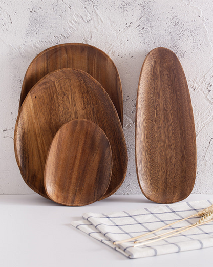 Rustic Serving Board Set in Natural Tones for Kitchen or Table - view 21