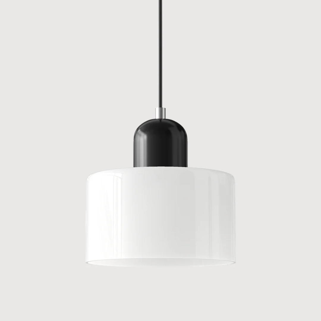 Retro Pendant Light in Dark Green and Orange, Adjustable Length - view 45