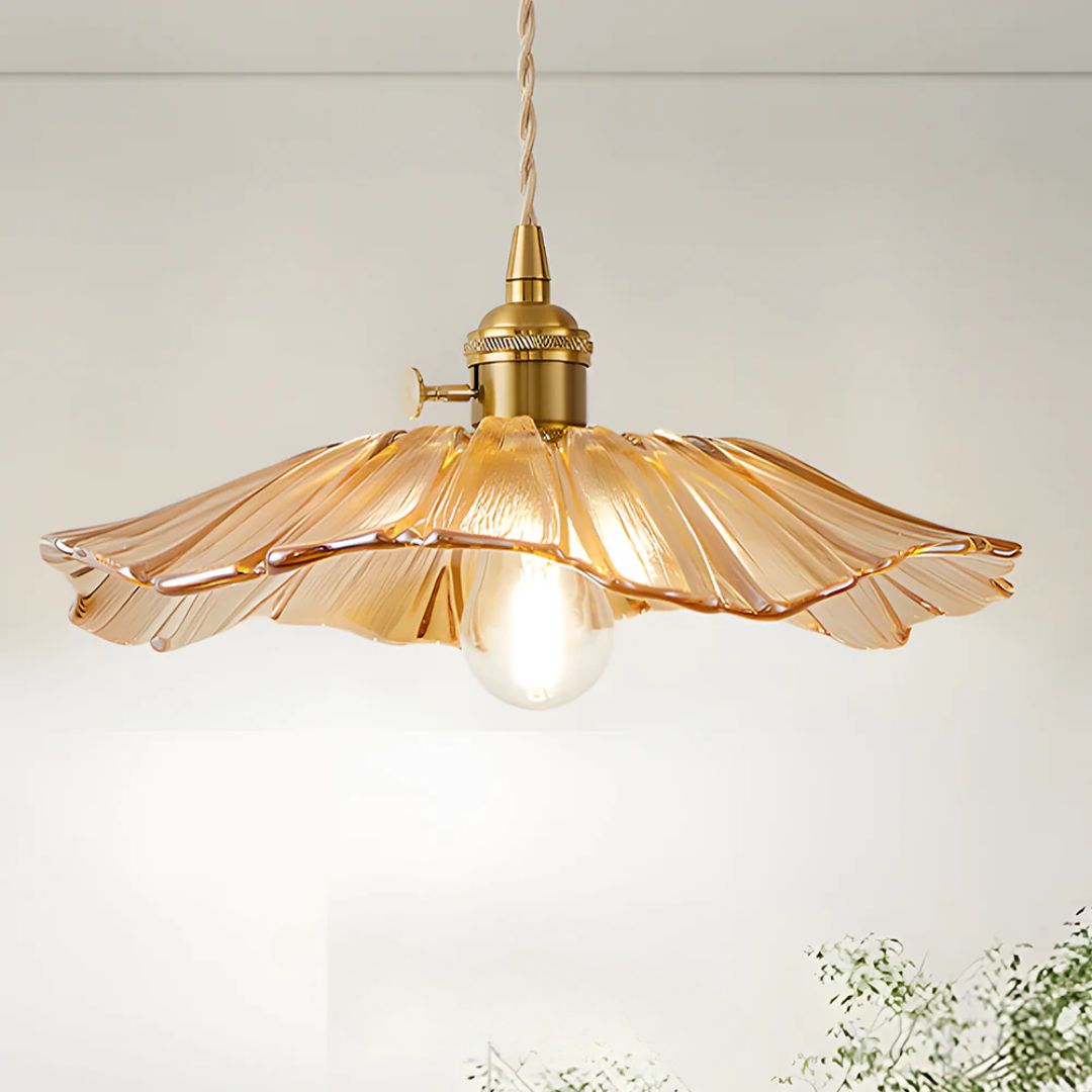Deep Red Flower Pendant Lamp for Dining Table or Living Room - view 27