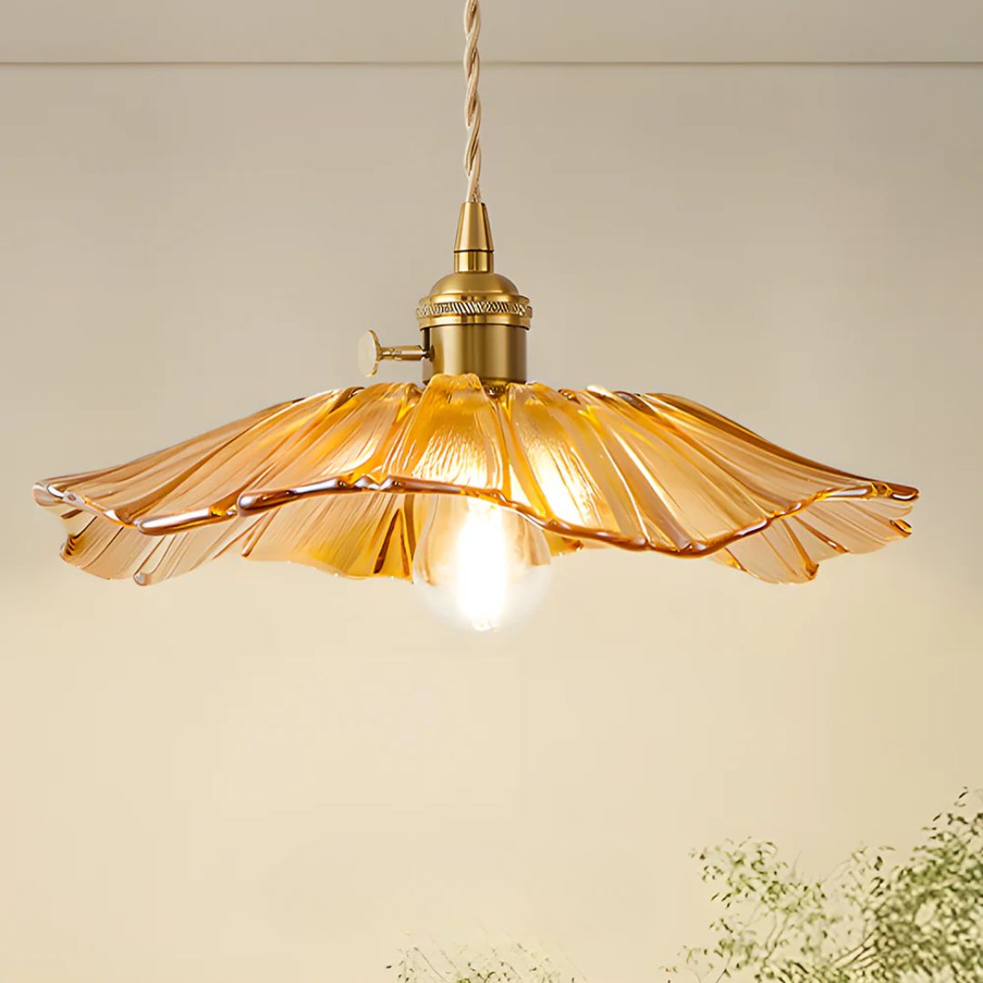 Deep Red Flower Pendant Lamp for Dining Table or Living Room - view 28