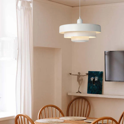 Layered Pendant Lamp in Green, Orange, or White for Dining Room - view 20