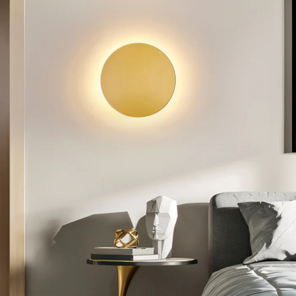Round LED Wall Lamp in Black, Gold, or White – Modern Lighting - view 3