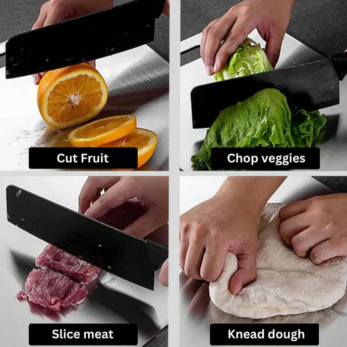 Silver Antibacterial Cutting Board, Knife-Friendly Design - view 8