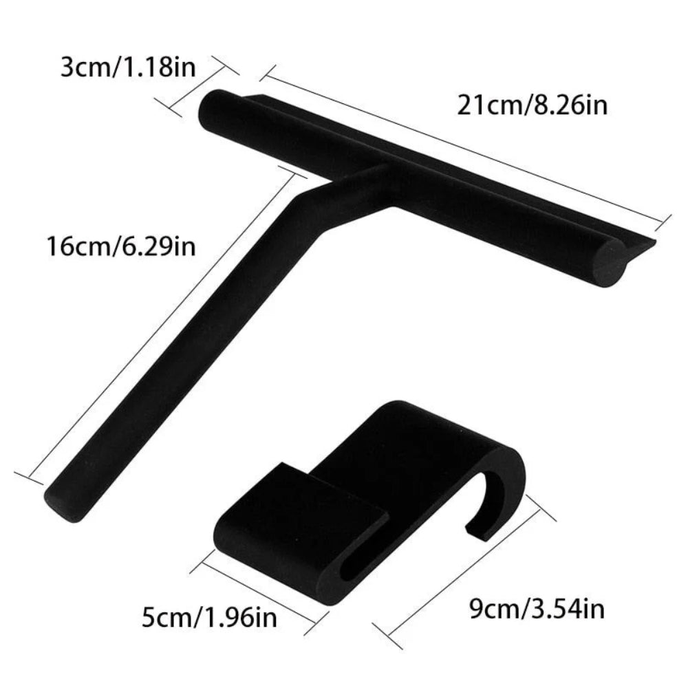 Modern Window and Mirror Cleaner with Slim Black Handle - view 8