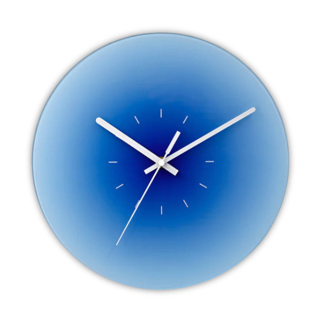 Glass Wall Clock – 30 cm, Modern Design for Living Room or Bedroom – view 4