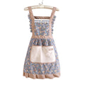 Kitchen Apron – Cotton with Floral Print, Vintage Style for Cooking and Baking – view 2