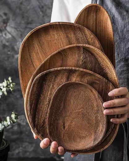Rustic Serving Board Set in Natural Tones for Kitchen or Table - view 10