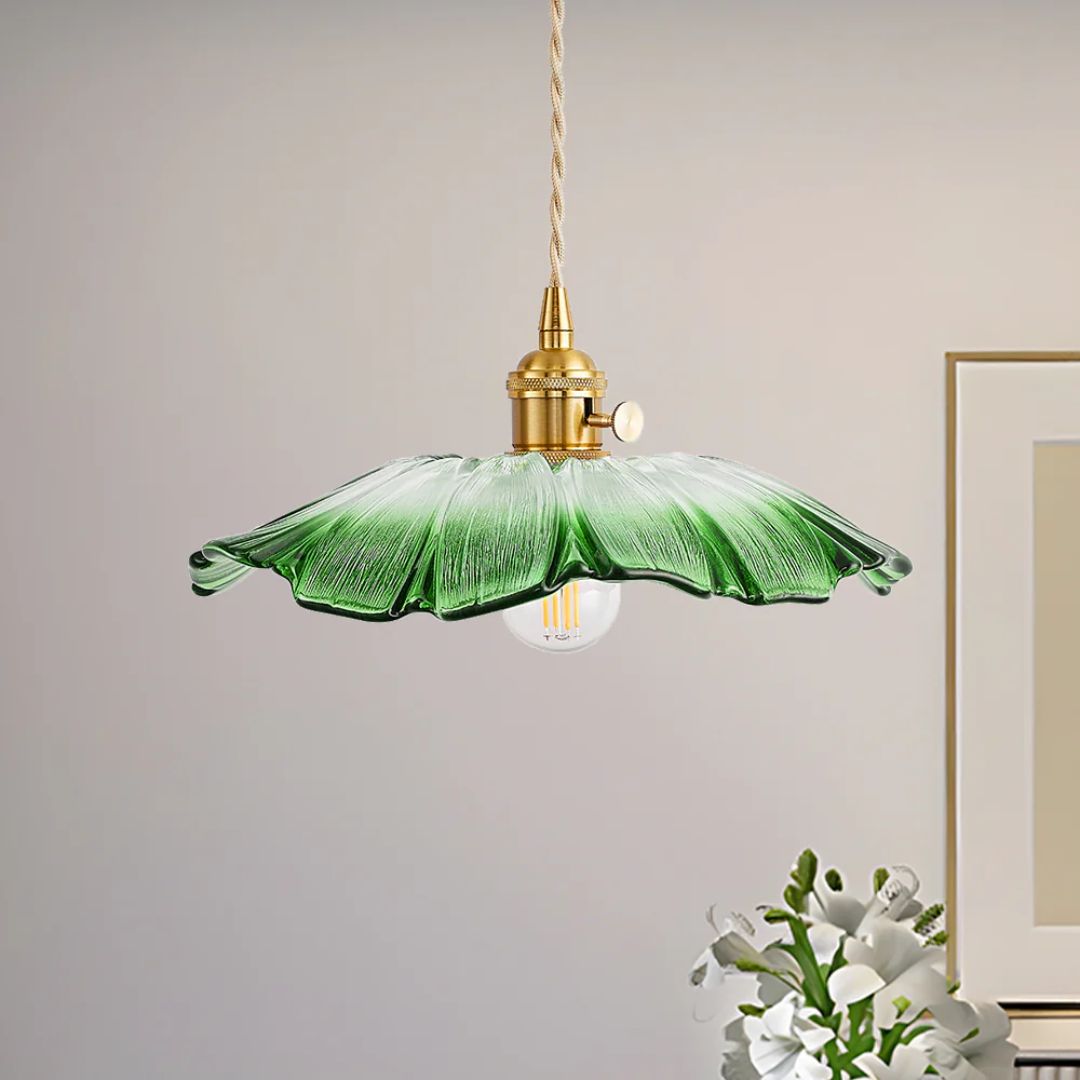 Deep Red Flower Pendant Lamp for Dining Table or Living Room - view 17