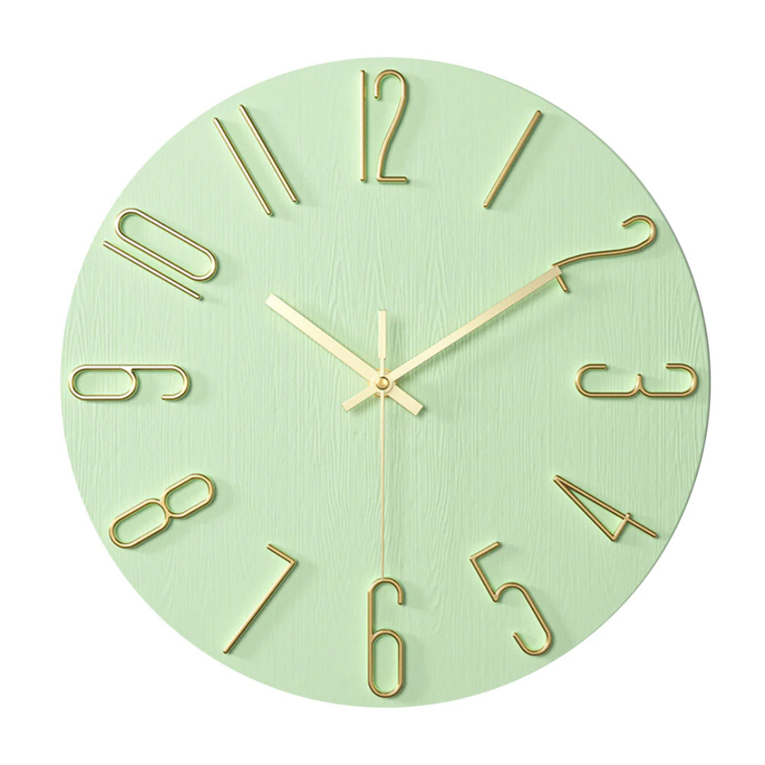 Modern Black Plastic Wall Clock - Minimalist Design for Home Decor – view 9